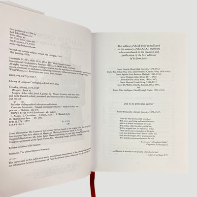 2008 Aleister Crowley Magick Book 4