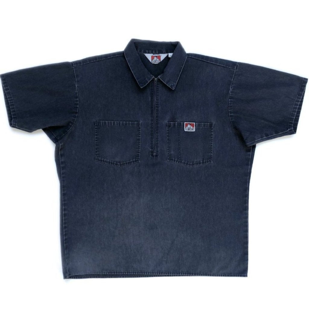 90's Ben Davis Half Zip Work Shirt