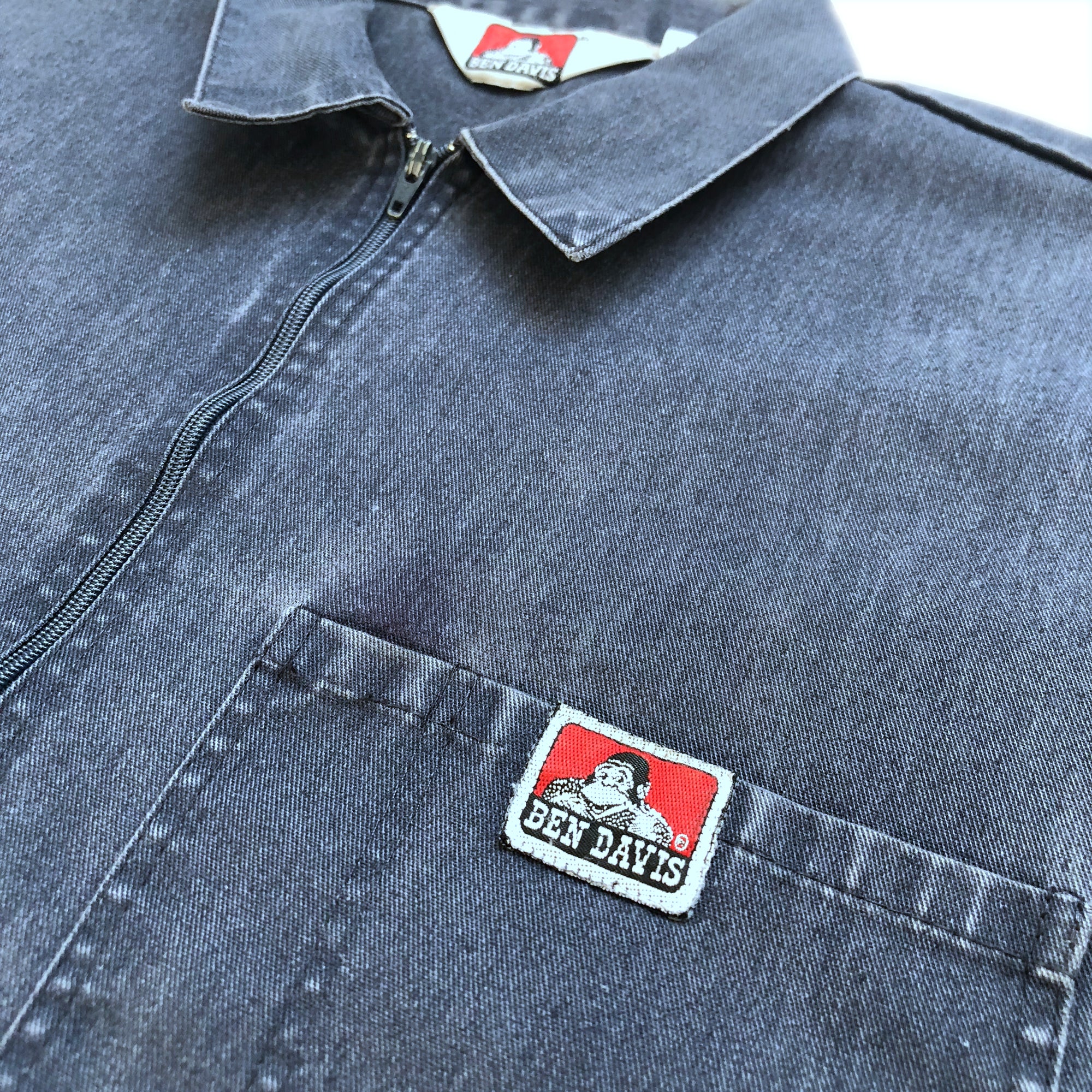 90's Ben Davis Half Zip Work Shirt