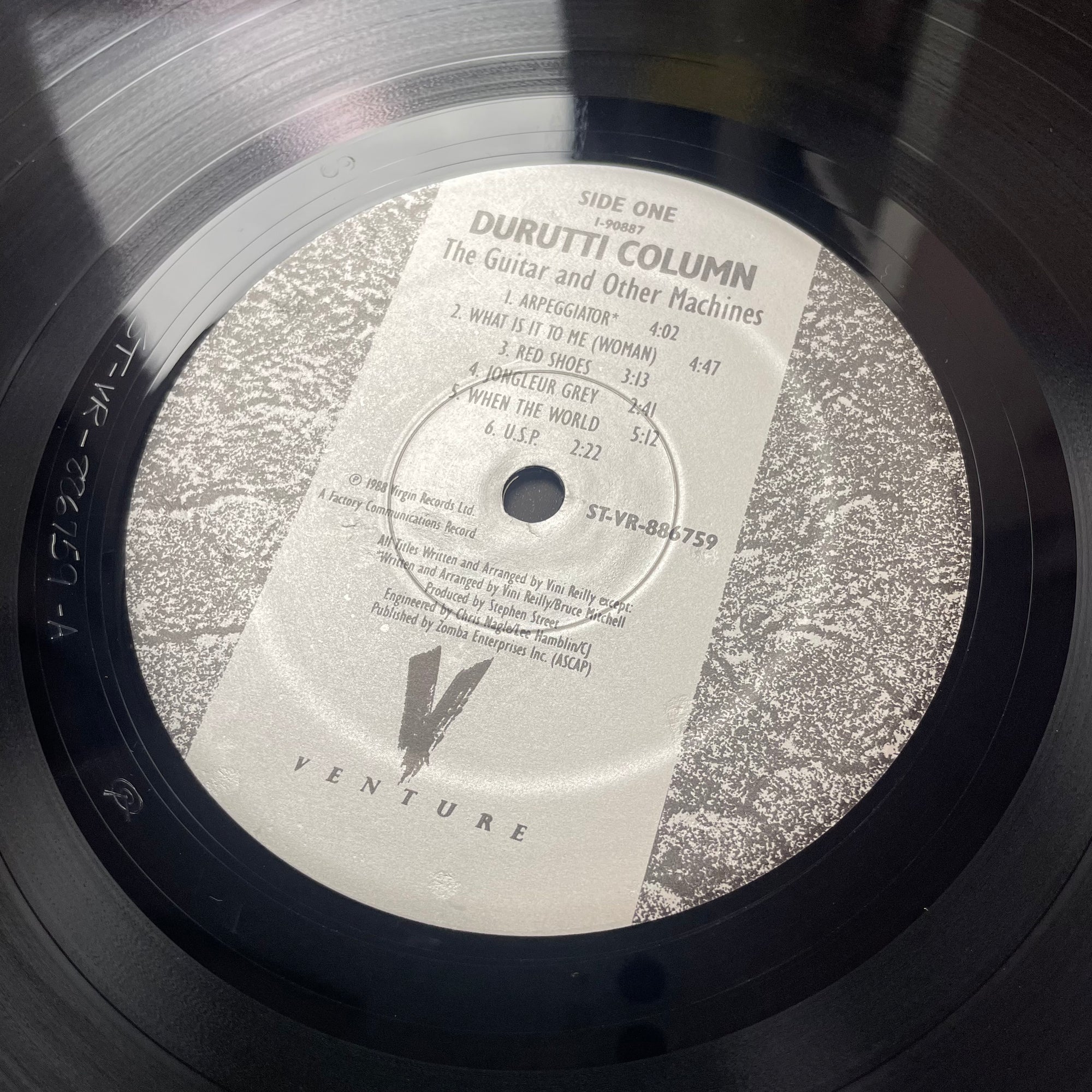 1988 Durutti Column Guitar & Other Machines LP