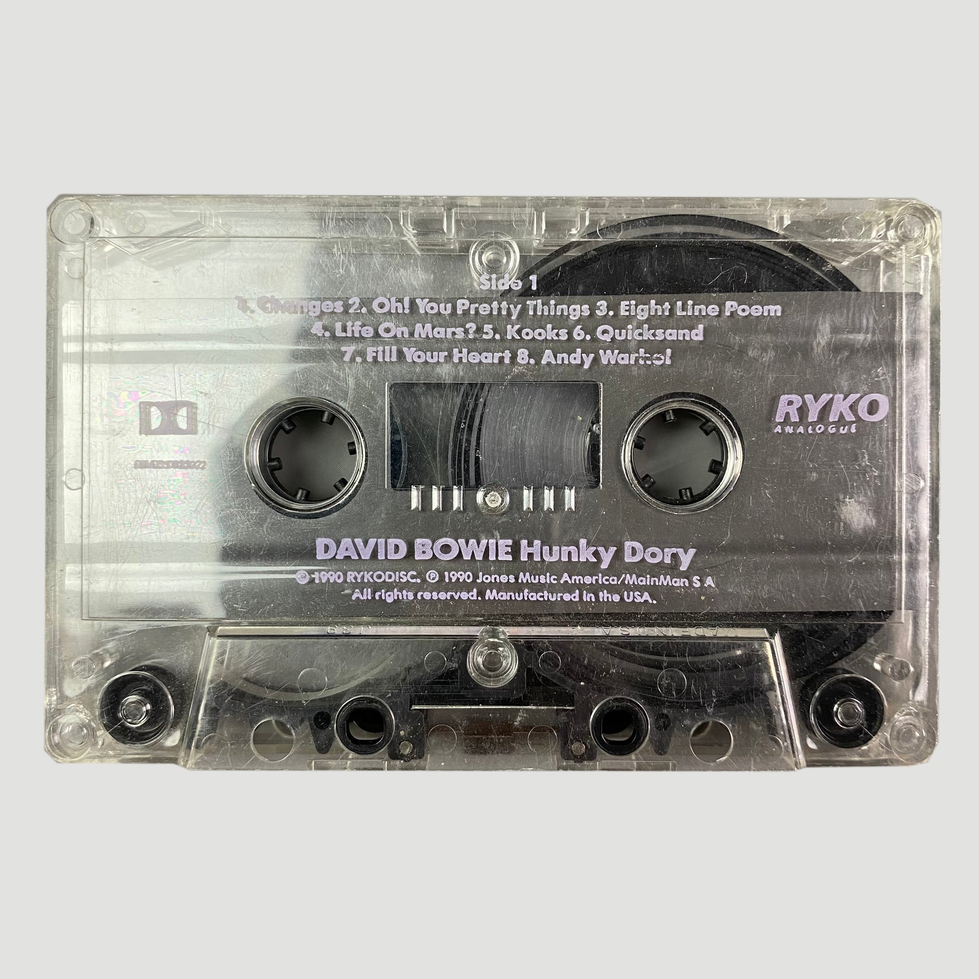 80's David Bowie Hunky Dory Cassette