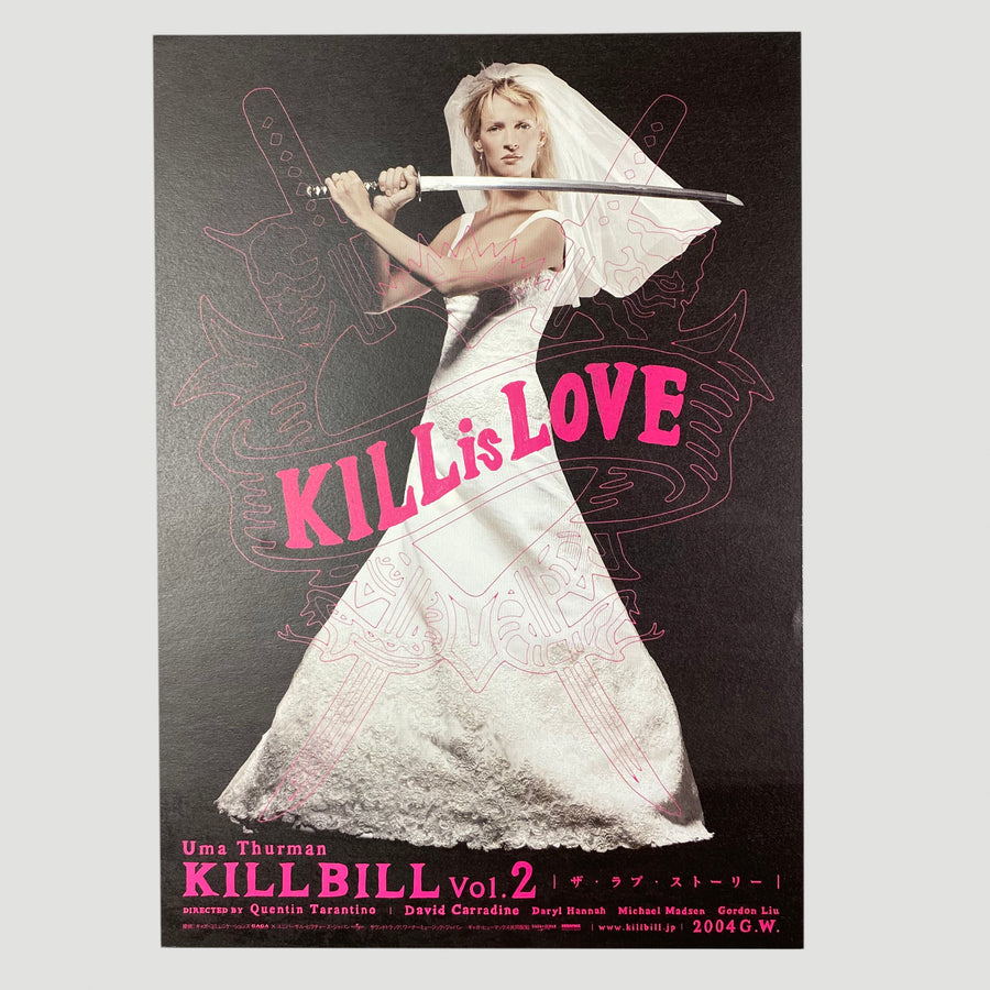 2003 Kill Bill 2 Kill for Love Japanese Chirashi Poster