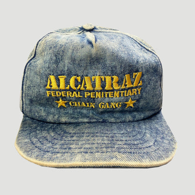 90's Alcatraz Chain Gang Denim Cap