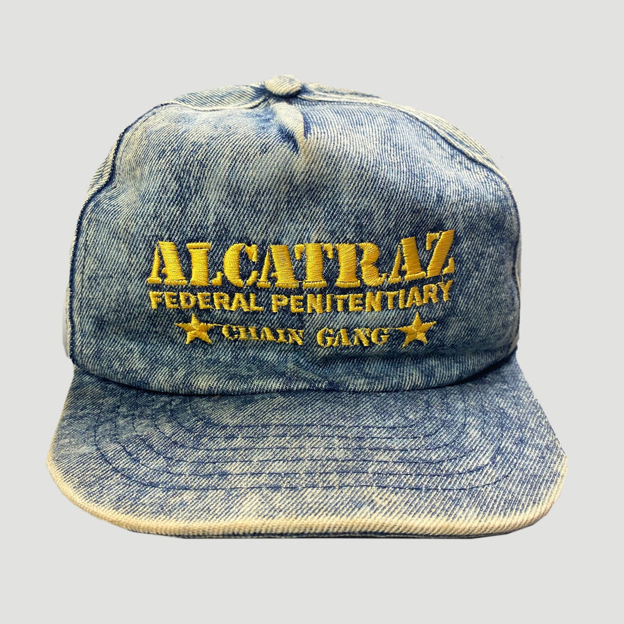 90's Alcatraz Chain Gang Denim Cap