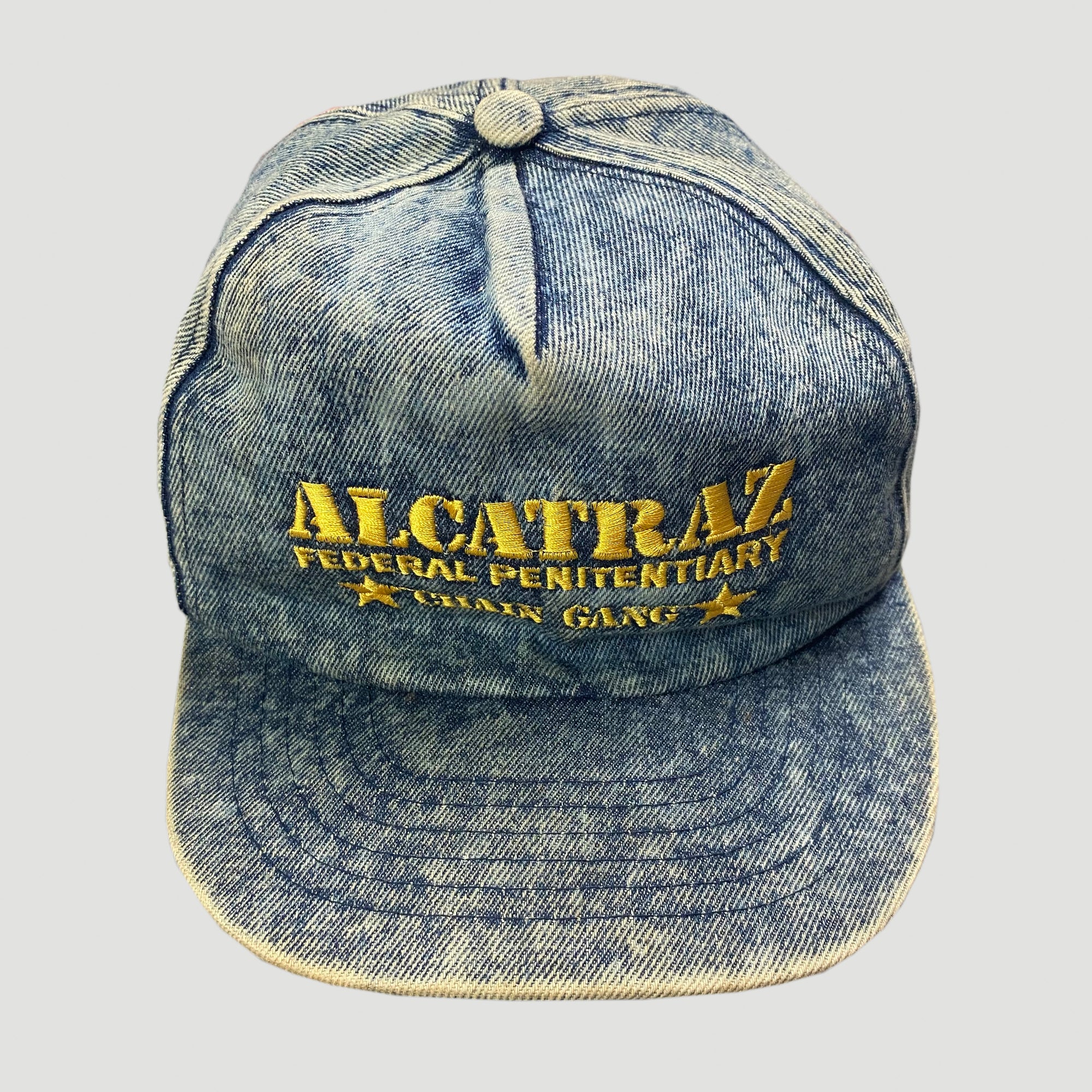 90's Alcatraz Chain Gang Denim Cap