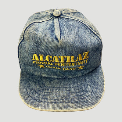 90's Alcatraz Chain Gang Denim Cap