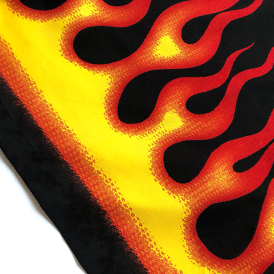 Late 90's all over Flame Print Shirt