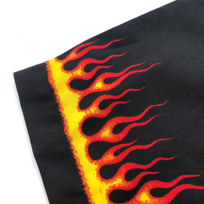 Late 90's all over Flame Print Shirt