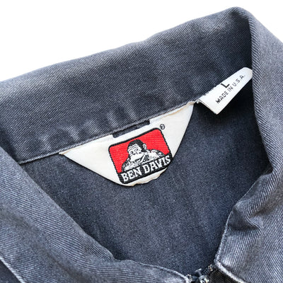 90's Ben Davis Half Zip Grey Work Shirt