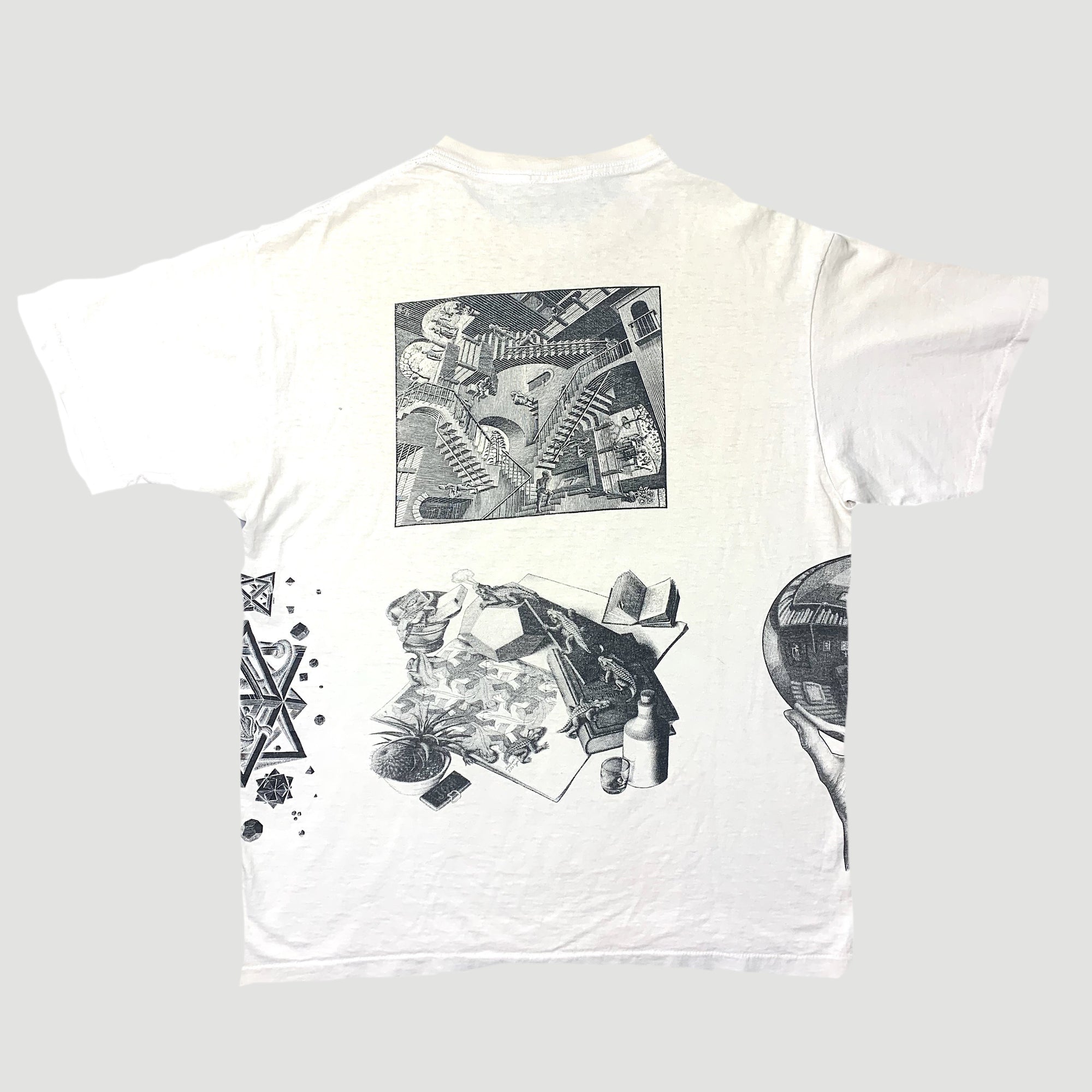 1990 MC Escher all over print T-Shirt