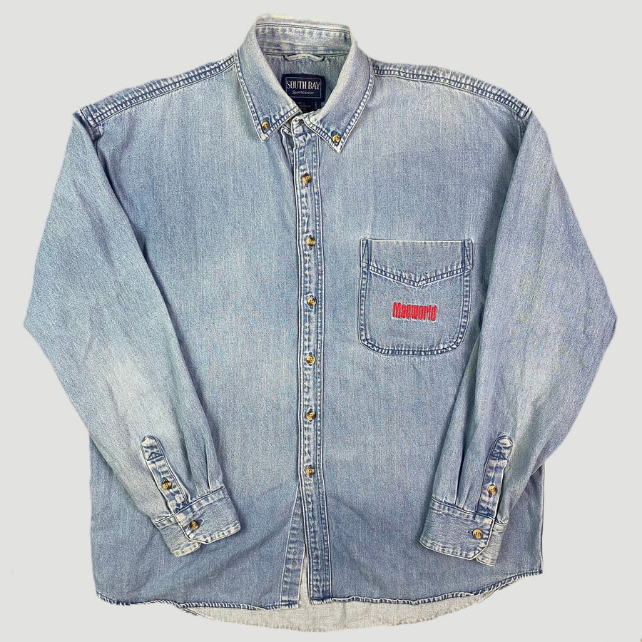 90's Apple Macworld Denim Shirt