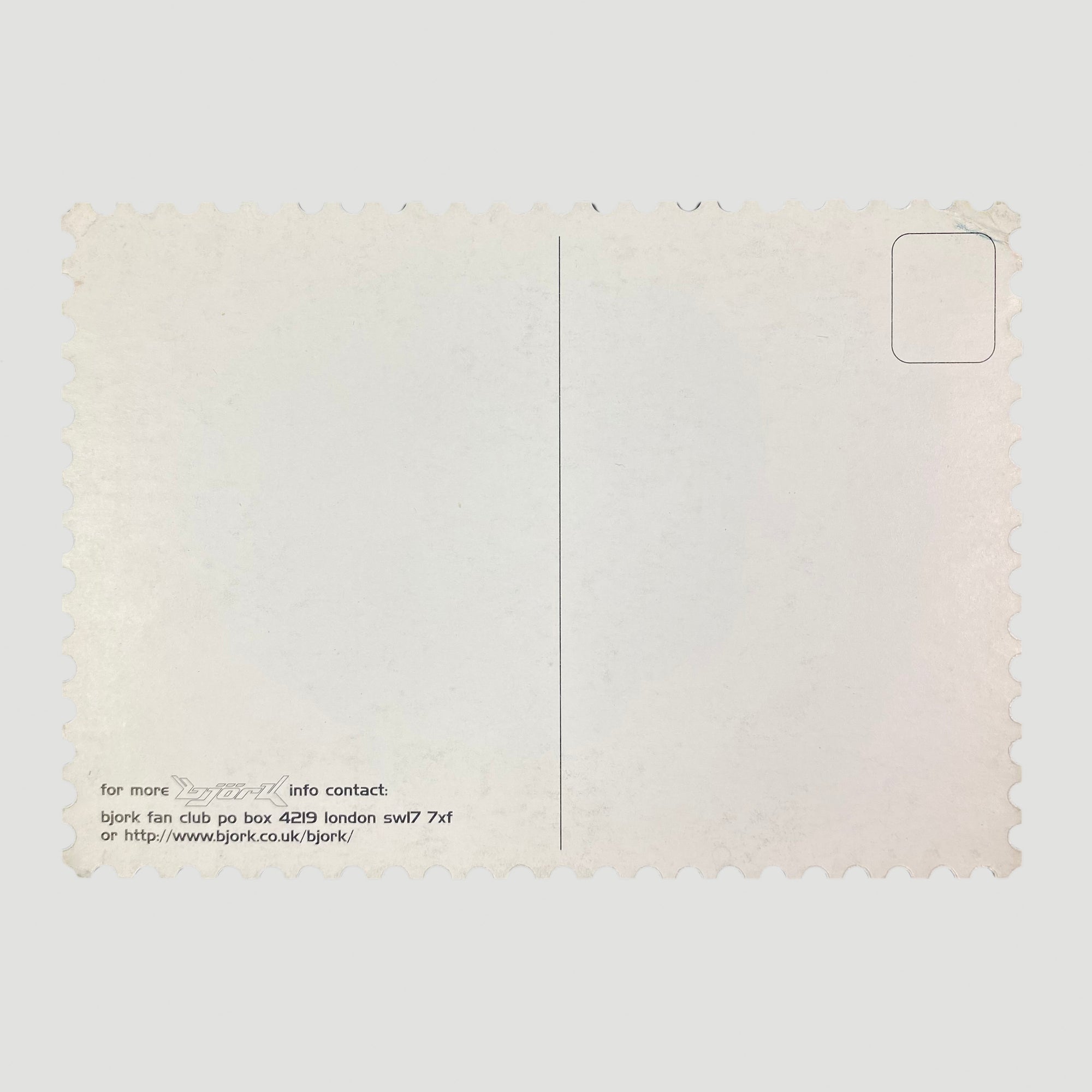 1996 Bjork Tour Promotional Post Card