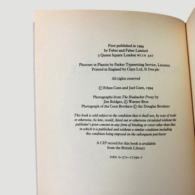 1994 The Hudsucker Proxy Screenplay + Interview