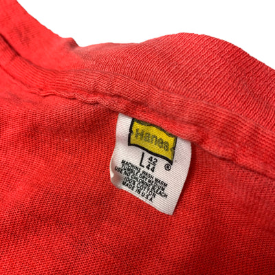 70's Hanes Basic Red Pocket T-Shirt