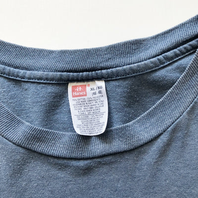 90s Single Stitch Hanes Blue Pocket T-Shirt