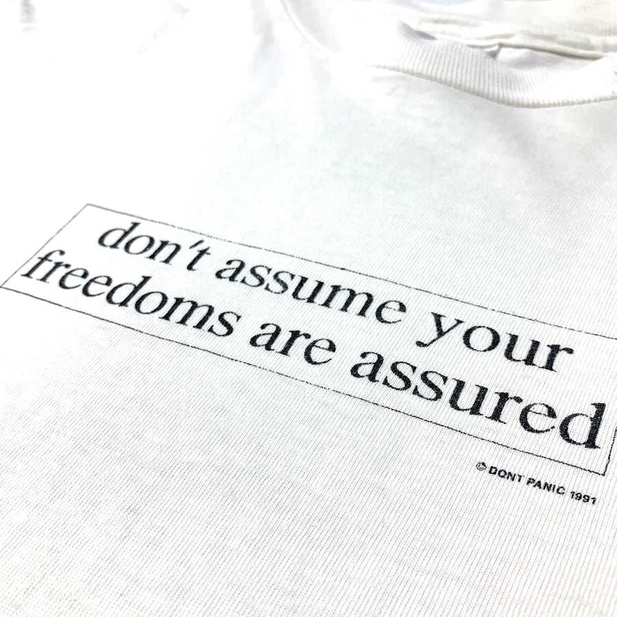 1991 Dont Panic Dont Assume T-Shirt