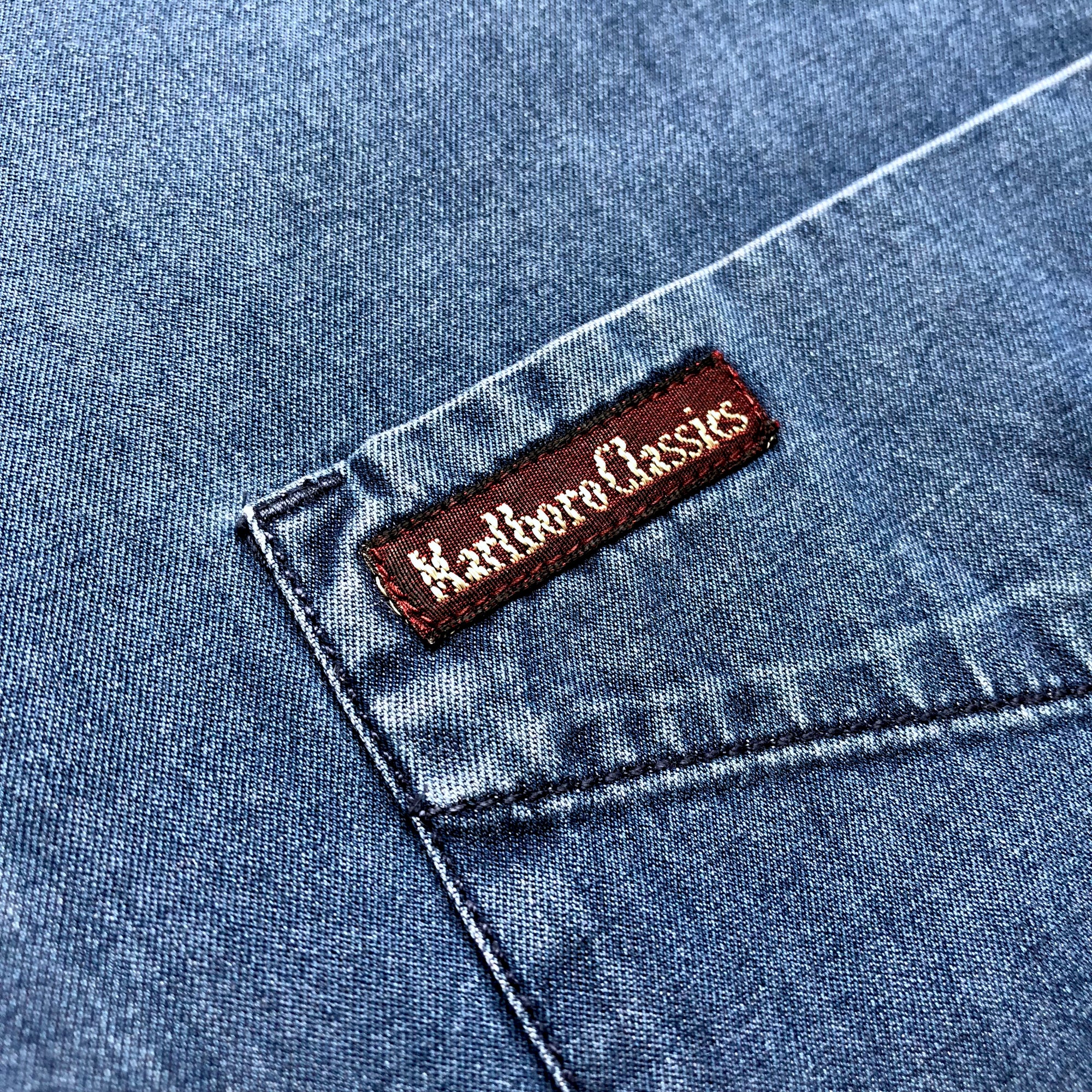 90's Marlboro Classics Denim Logo Tab Shirt