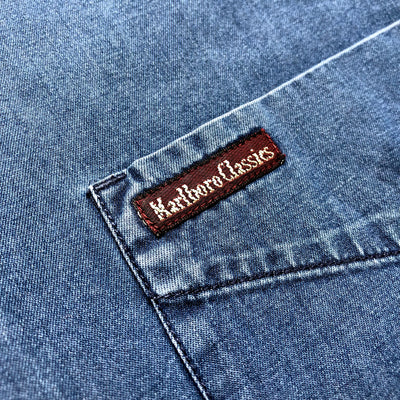 90's Marlboro Classics Denim Logo Tab Shirt