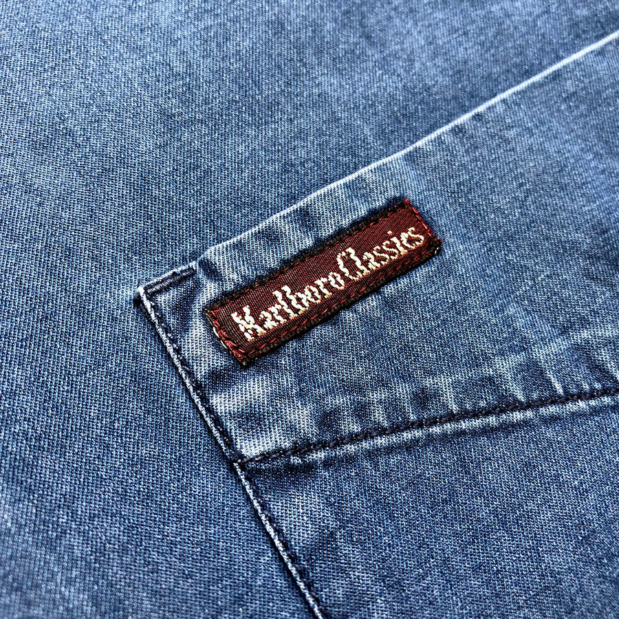 90's Marlboro Classics Denim Logo Tab Shirt