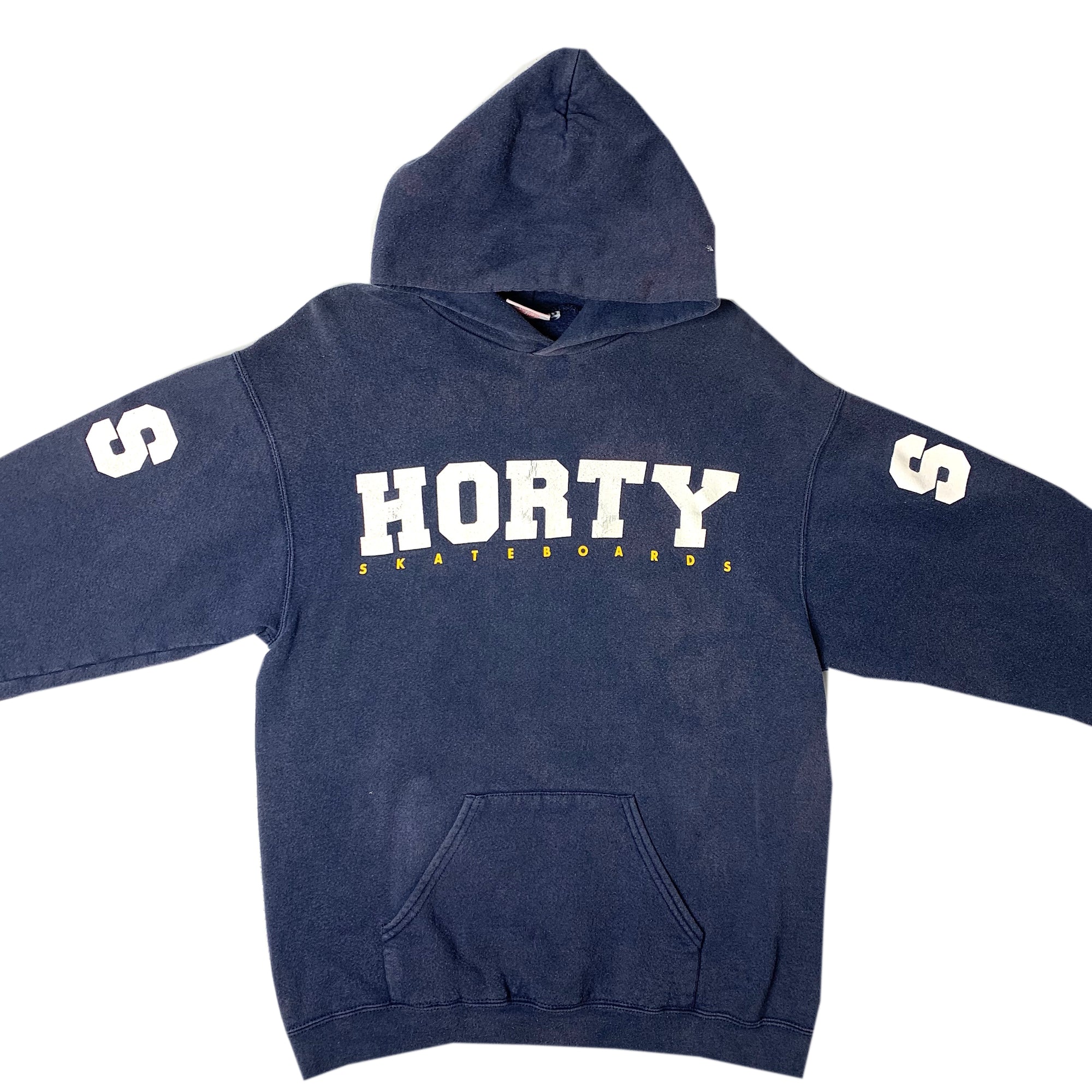 90's Shorty's 'S' Sleeve Navy Hoodie