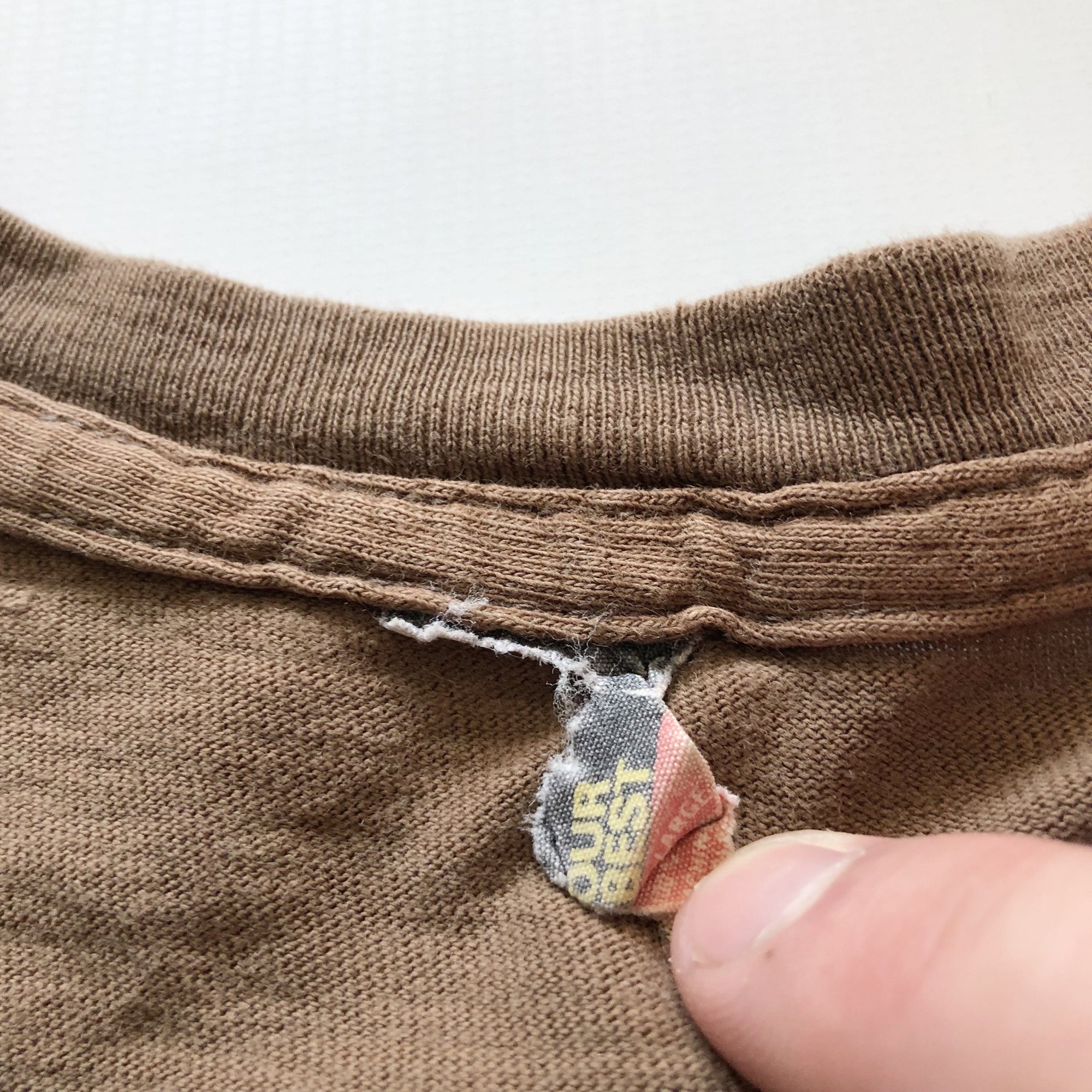 80's Brown Single Stitch Pocket T-Shirt