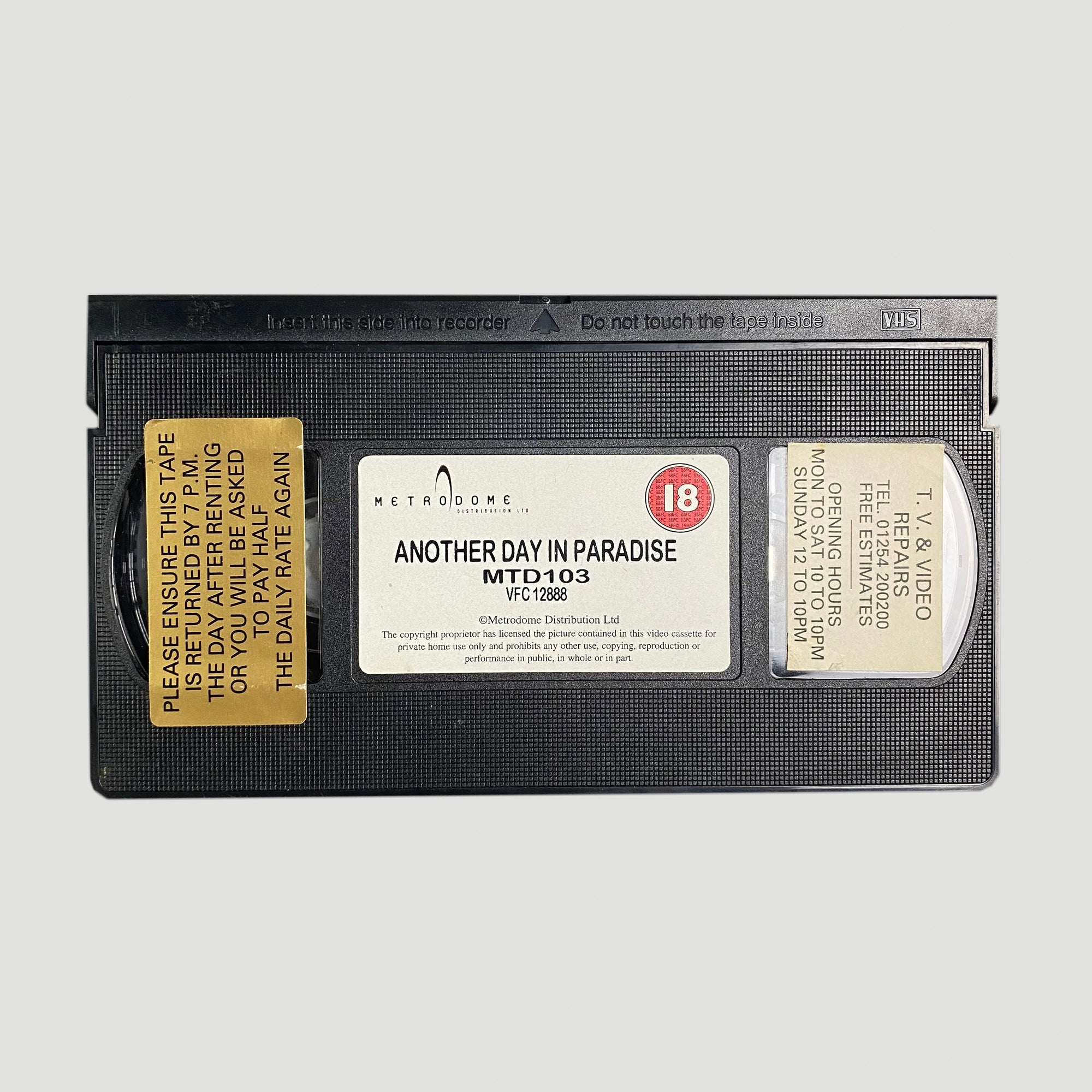 1998 Larry Clark Another Day in Paradise Ex-Rental VHS