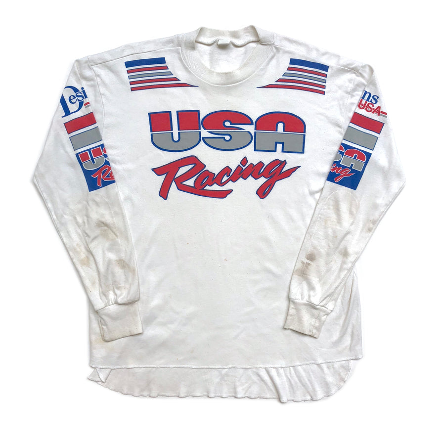 90's USA Racing Long Sleeve Graphic T-Shirt