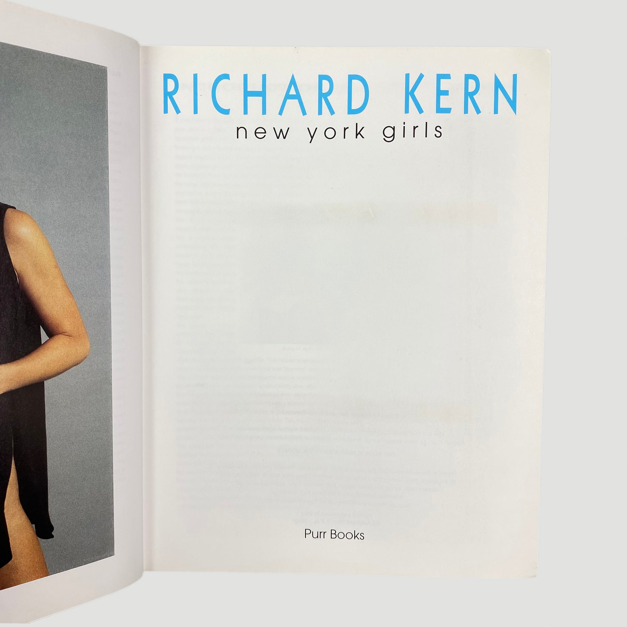 1995 First Edition Richard Kern 'New York Girls' Intro by Lydia Lunch