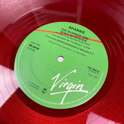 1979 Sparks The Number 1 Song in Heaven Red Vinyl 12" Single