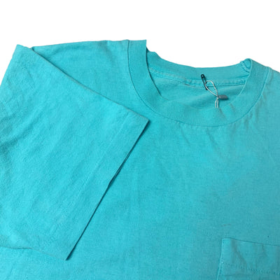 90's Basic Turquoise Pocket T-Shirt