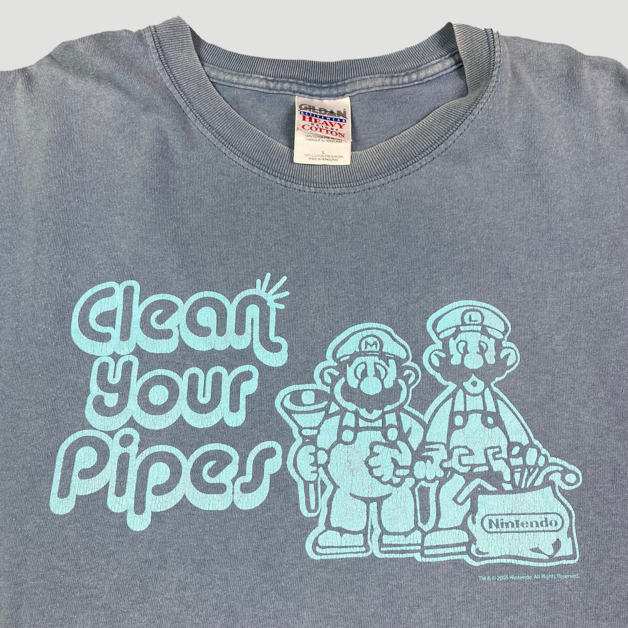 00's Mario Bros Clean Pipes T-Shirt
