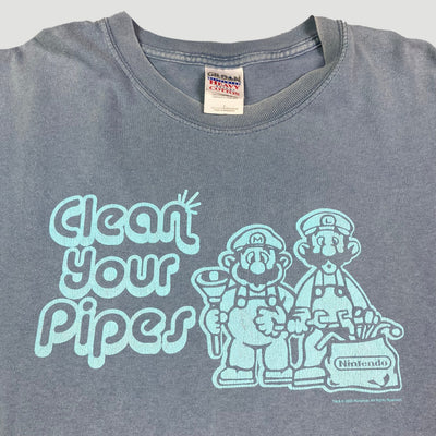 00's Mario Bros Clean Pipes T-Shirt