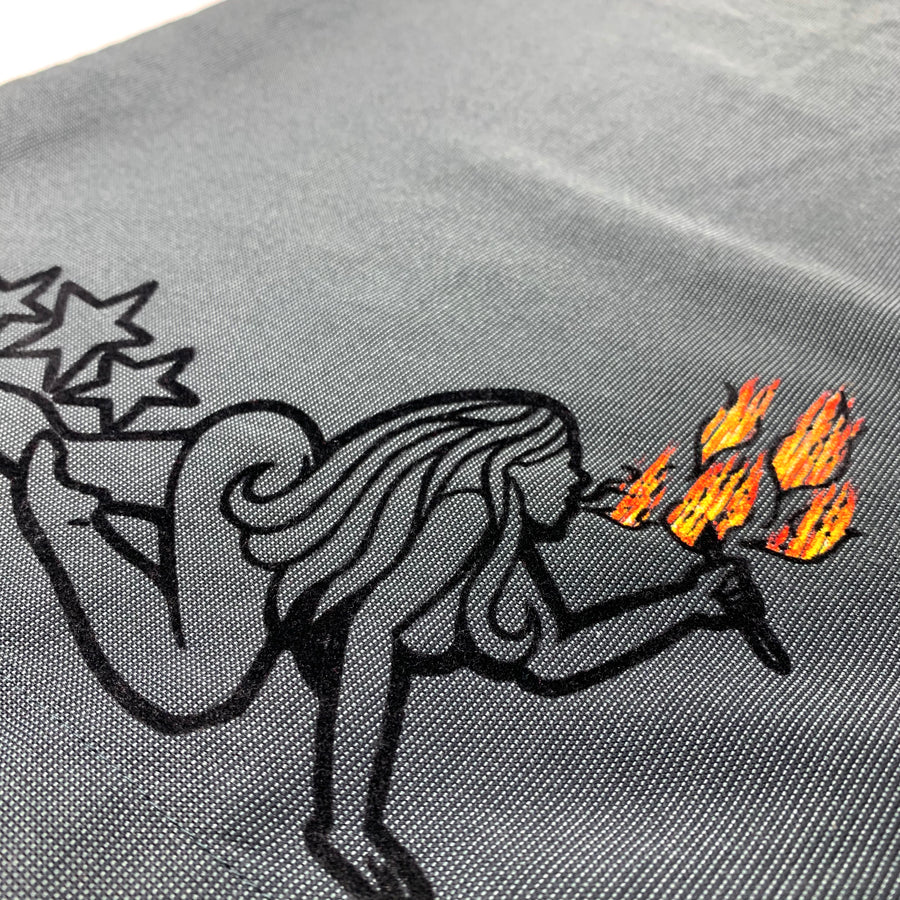 90's Porn Start Flame Girl Button up Shirt