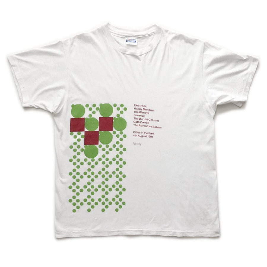 1991 Factory Records 'Cities in the Park' T-SHIRT