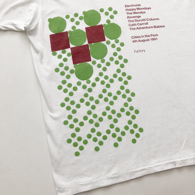 1991 Factory Records 'Cities in the Park' T-SHIRT