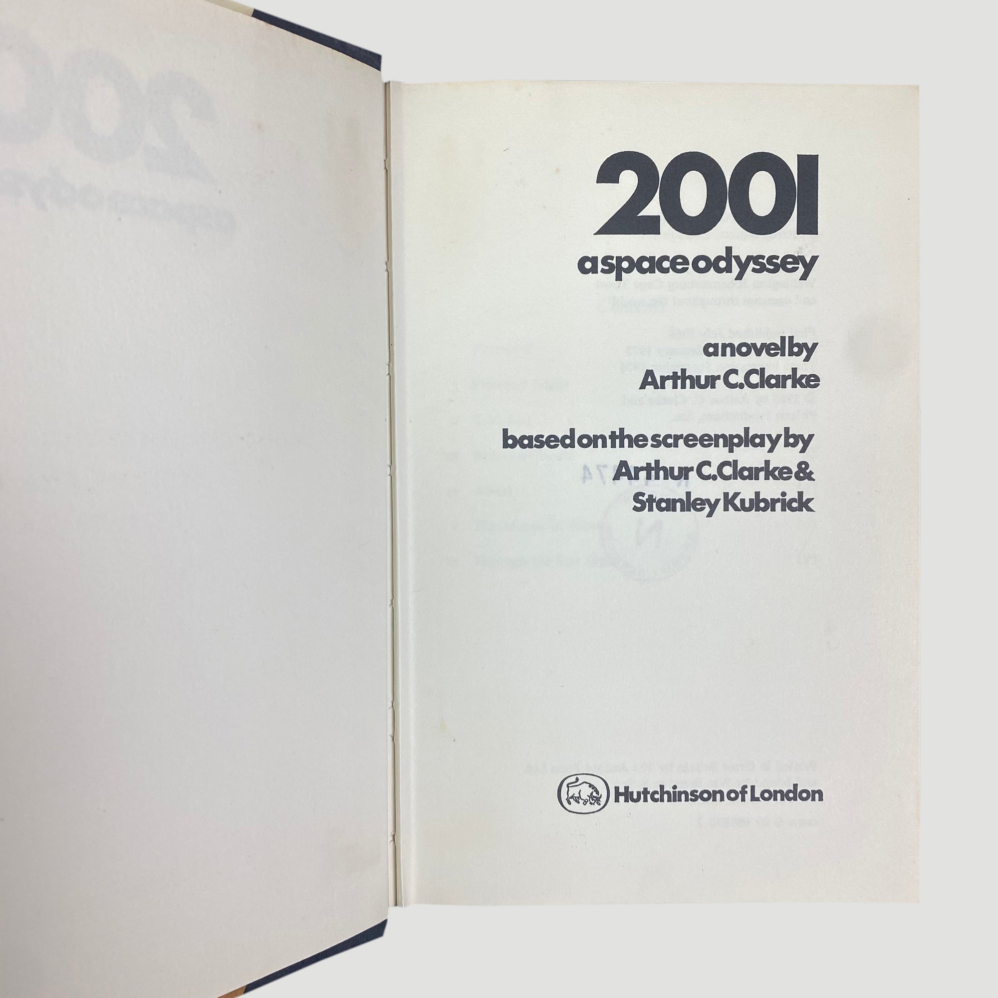 1968 Arthur C. Clarke '2001: A Space Odyssey'