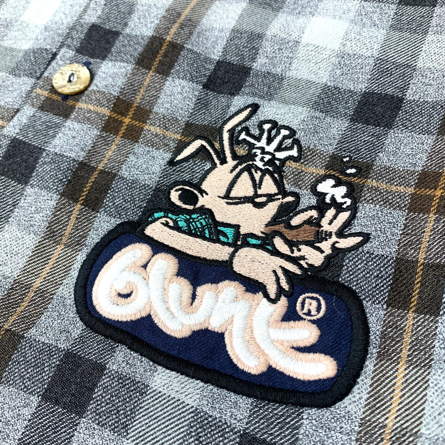 Late 90's Blunt button up plaid Shirt