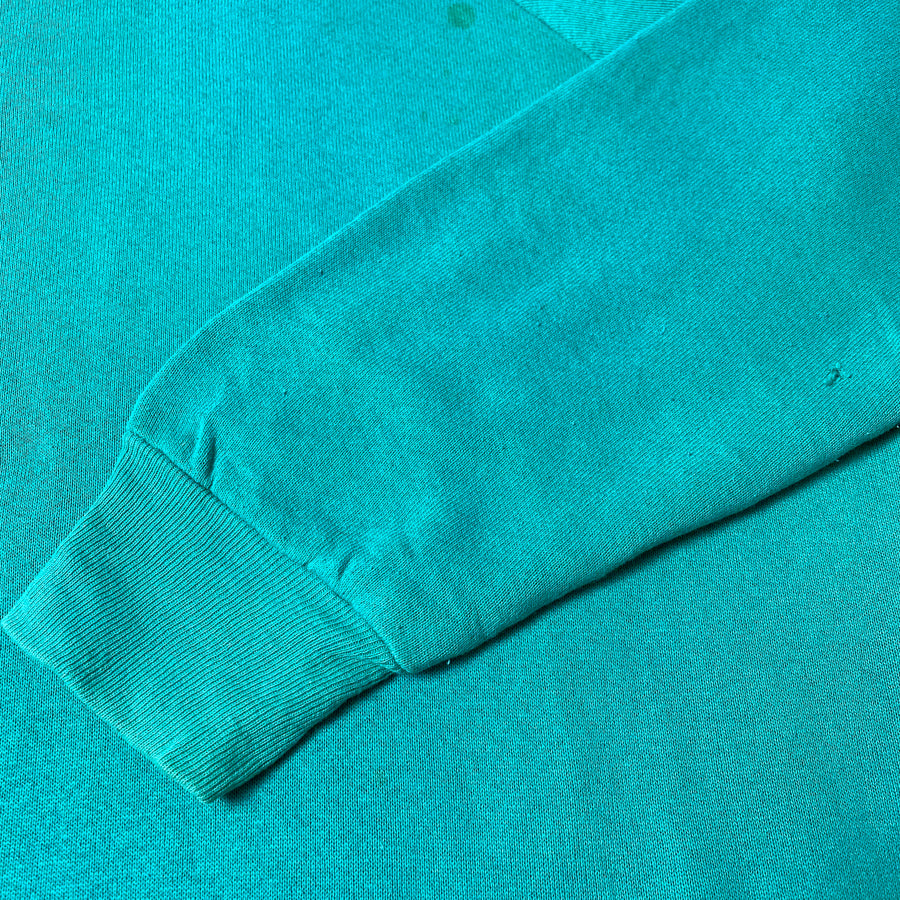 Late 80's Fruit Of The Loom Basic Turquoise Sweatshirt