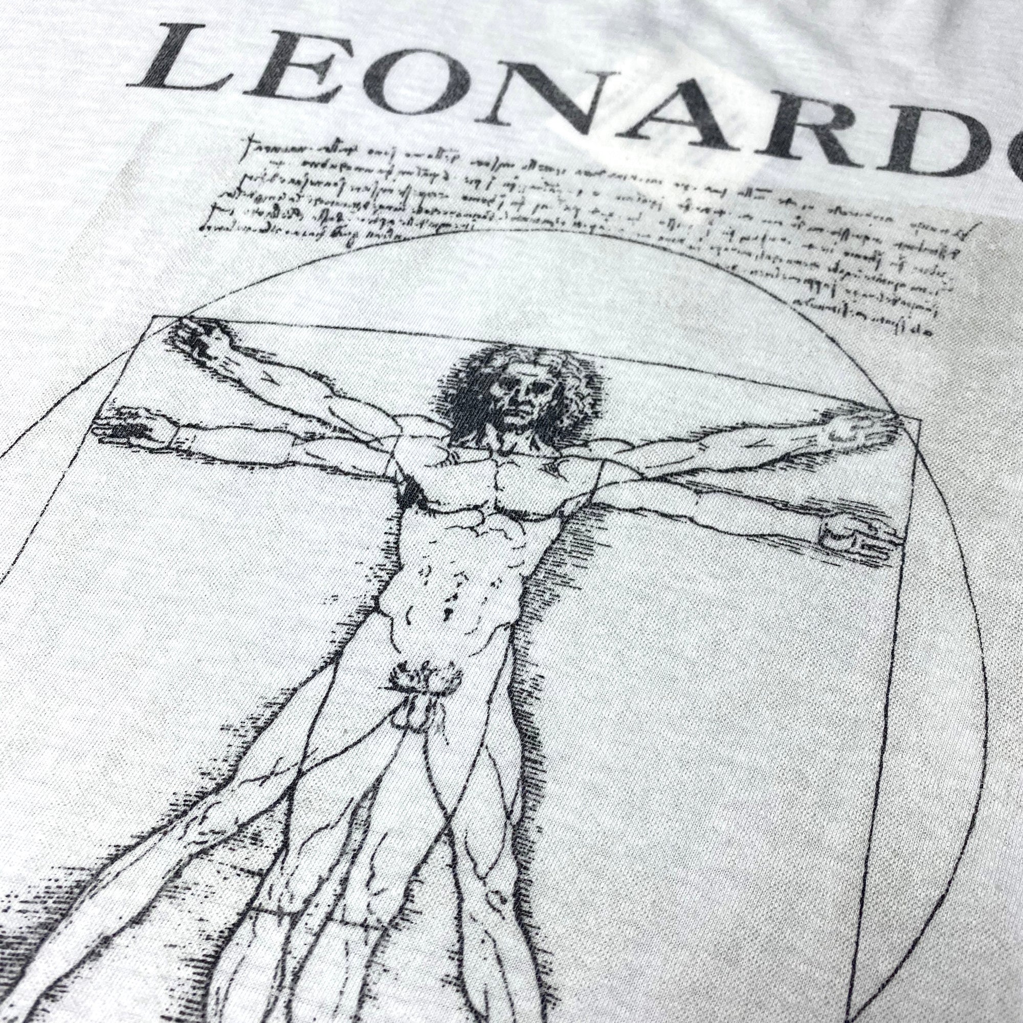 80's Leonardo da Vinci 'Vitruvian Man' T-Shirt