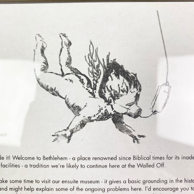 2017 Bansky Walled Off Hotel Letter (Framed)