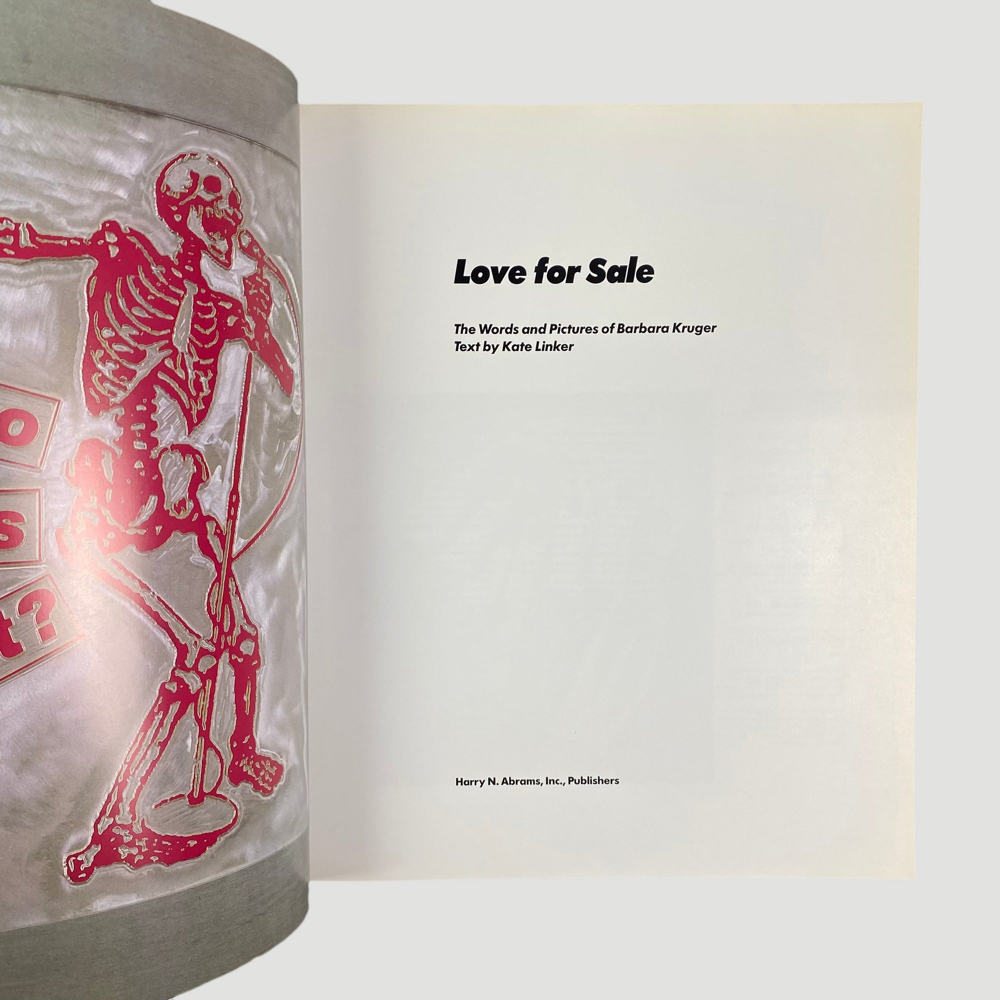 1990 Barbara Kruger Love for Sale 1st Edition