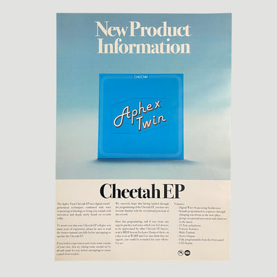 2014 Aphex Twin Cheetah EP Poster