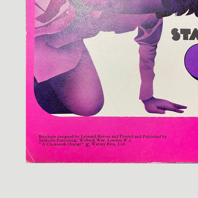 1972 Clockwork Orange UK Programme