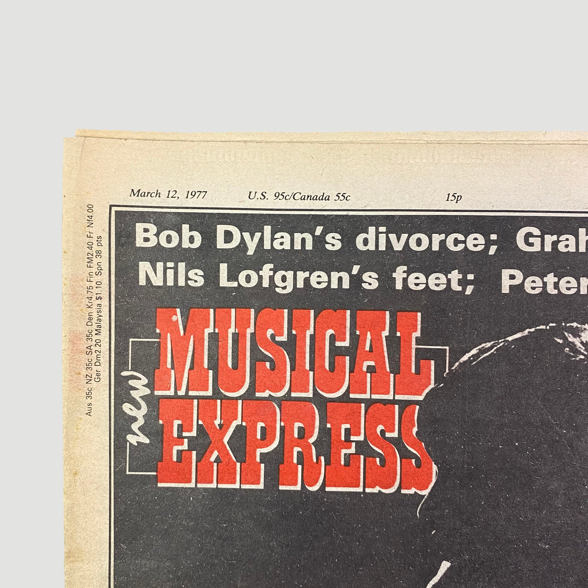 1977 NME David Bowie & Iggy Pop Cover
