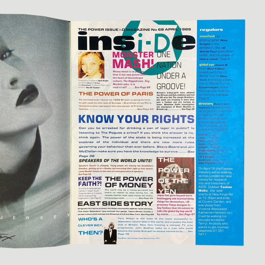 1989 i-D Magazine Postive Power