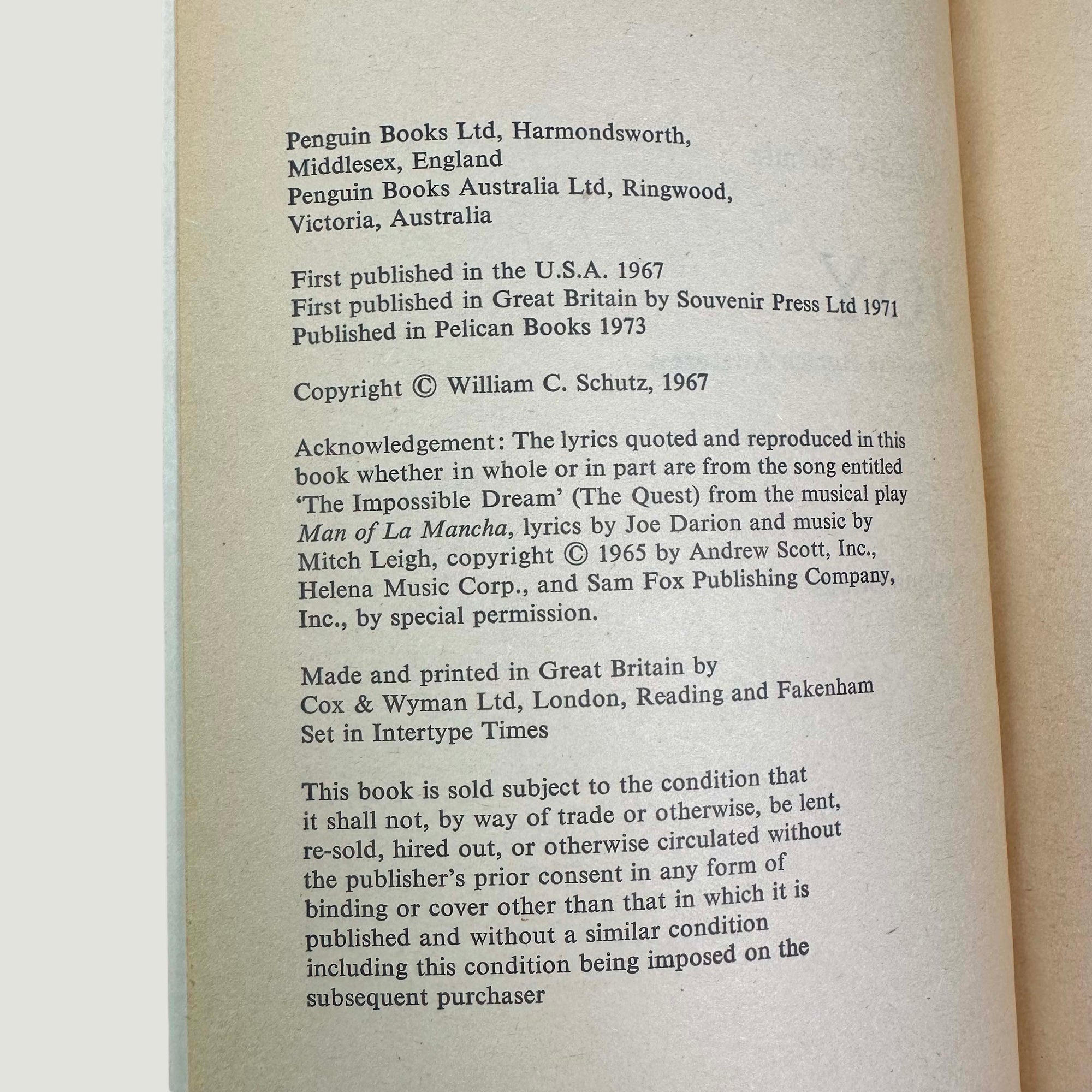 1973 Joy: Expanding Human Awareness Pelican