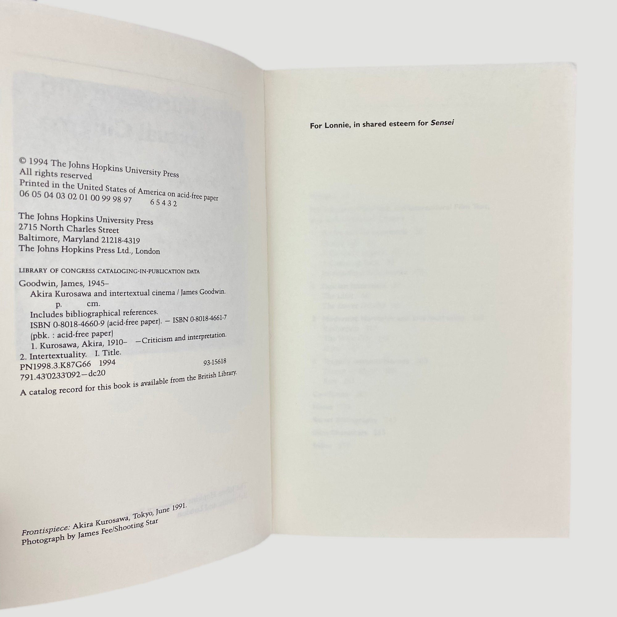 1994 Akira Kurosawa & Intertextual Cinema