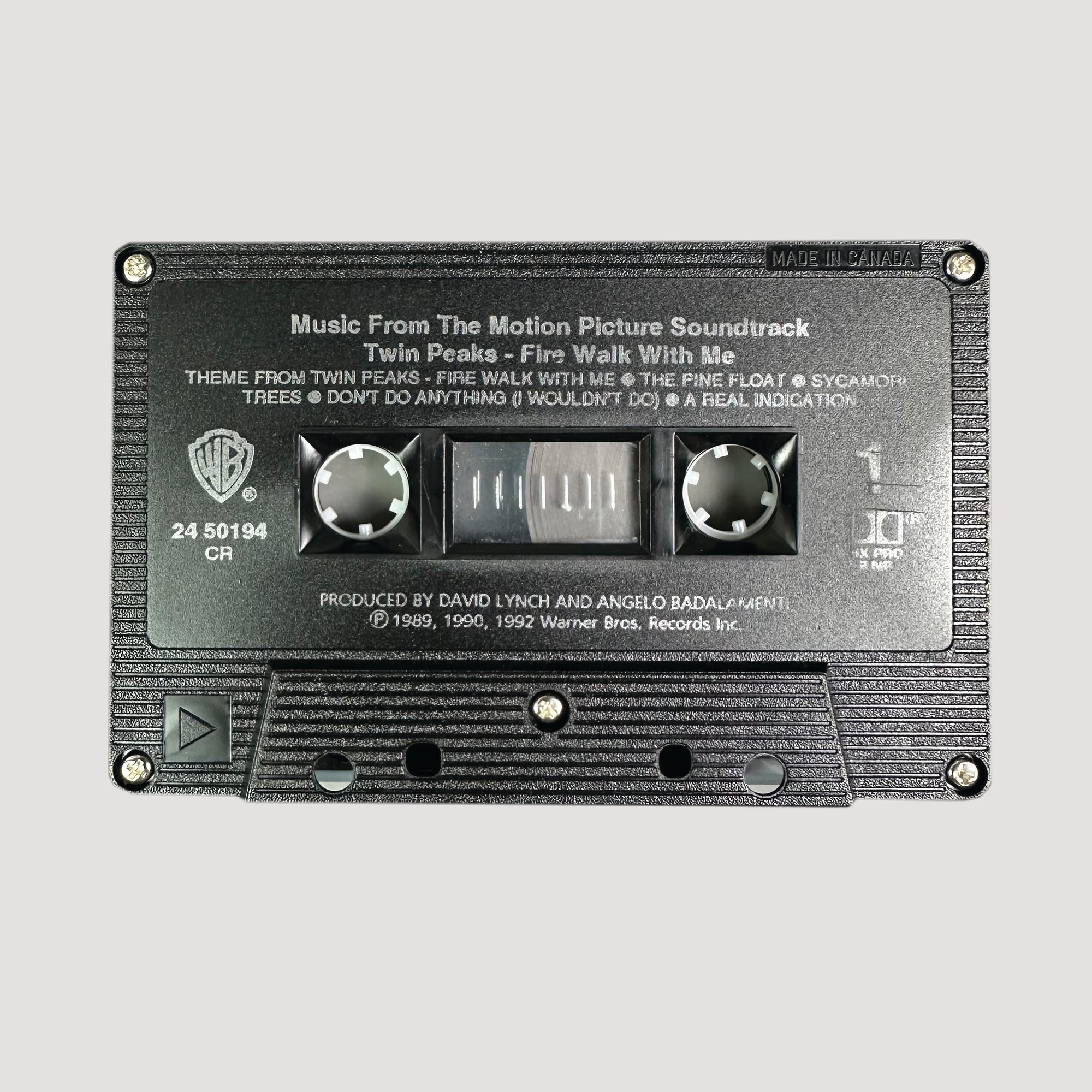 1992 Twin Peaks Fire Walk With Me Cassette