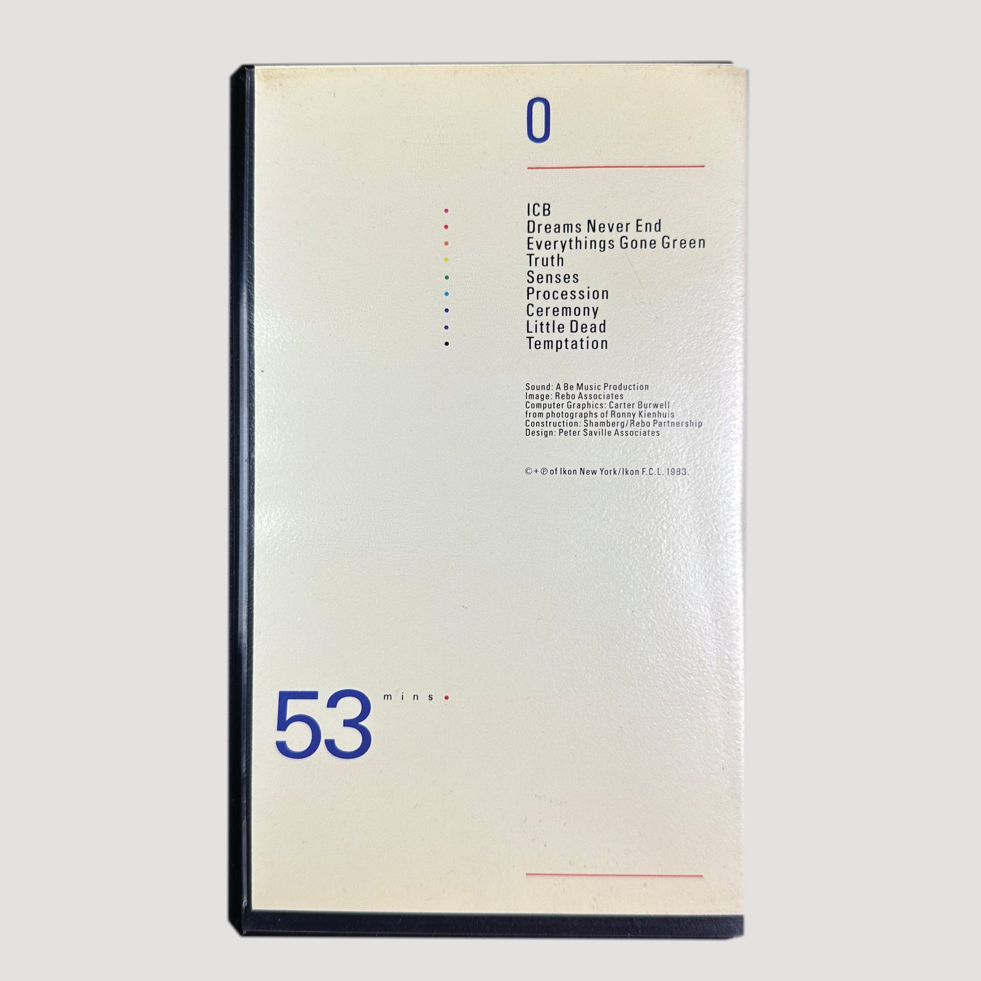 1983 New Order Taras Shevchenko Live VHS