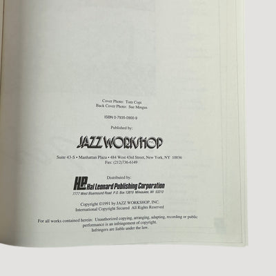 90's Charles Mingus 'Mingus' Book